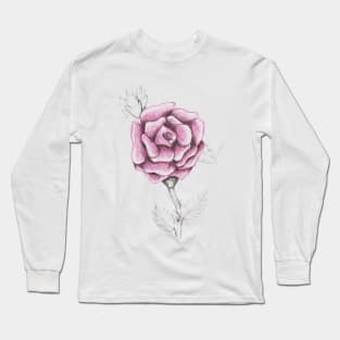 Hand drawn rose Long Sleeve T-Shirt